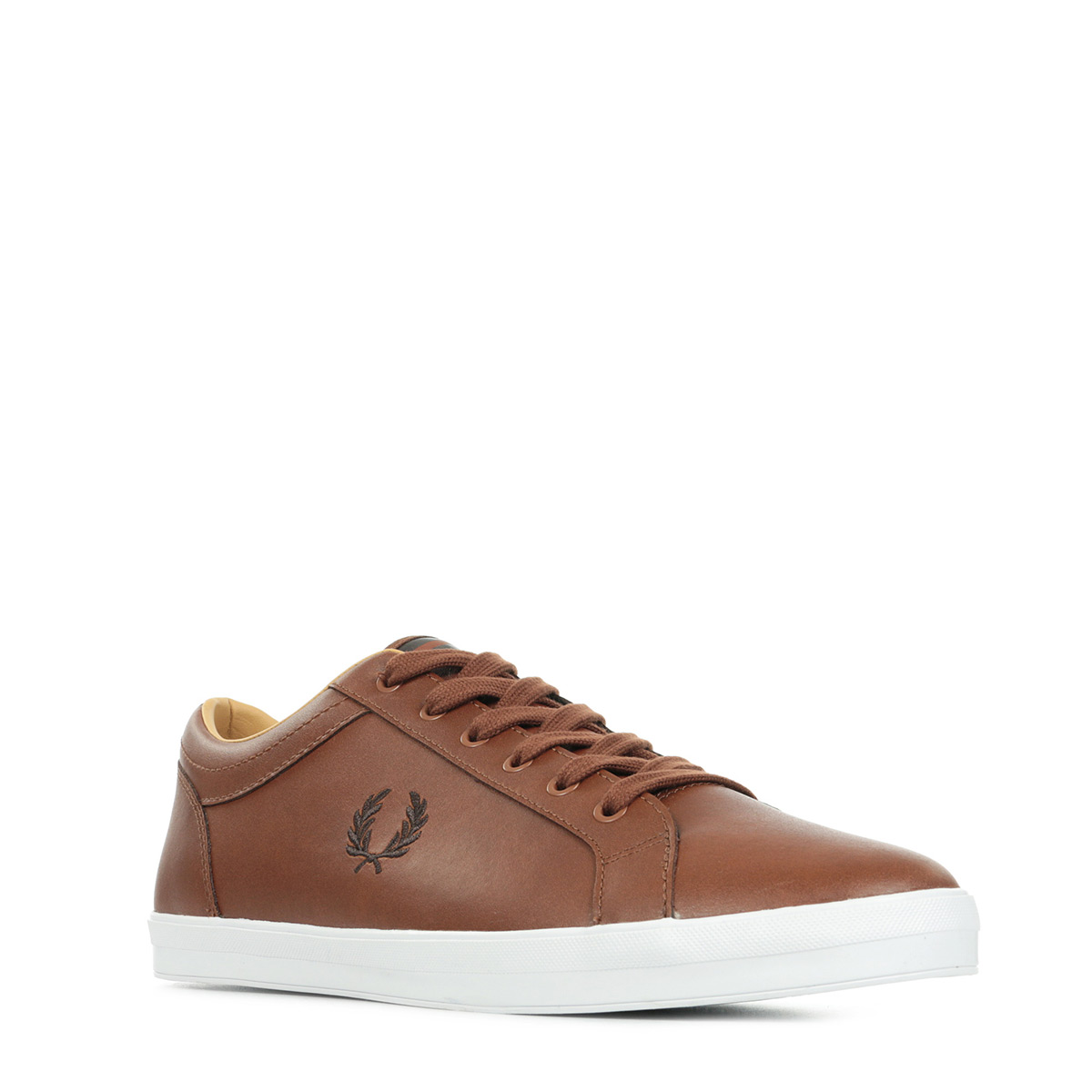fred perry baseline leather black