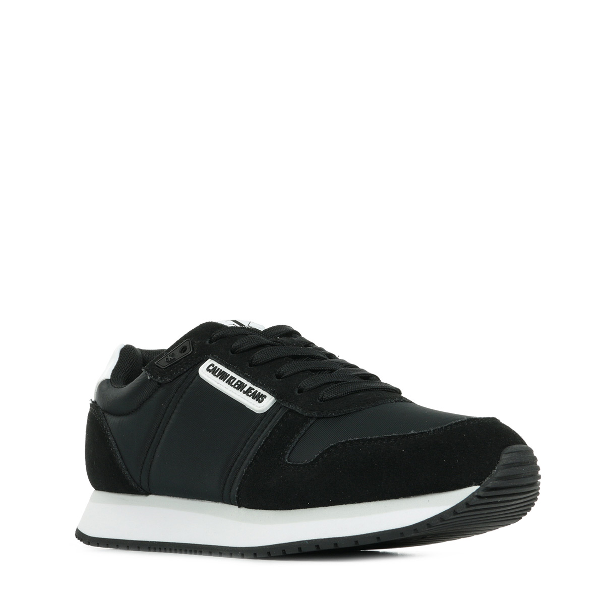 calvin klein runner sneaker laceup mesh