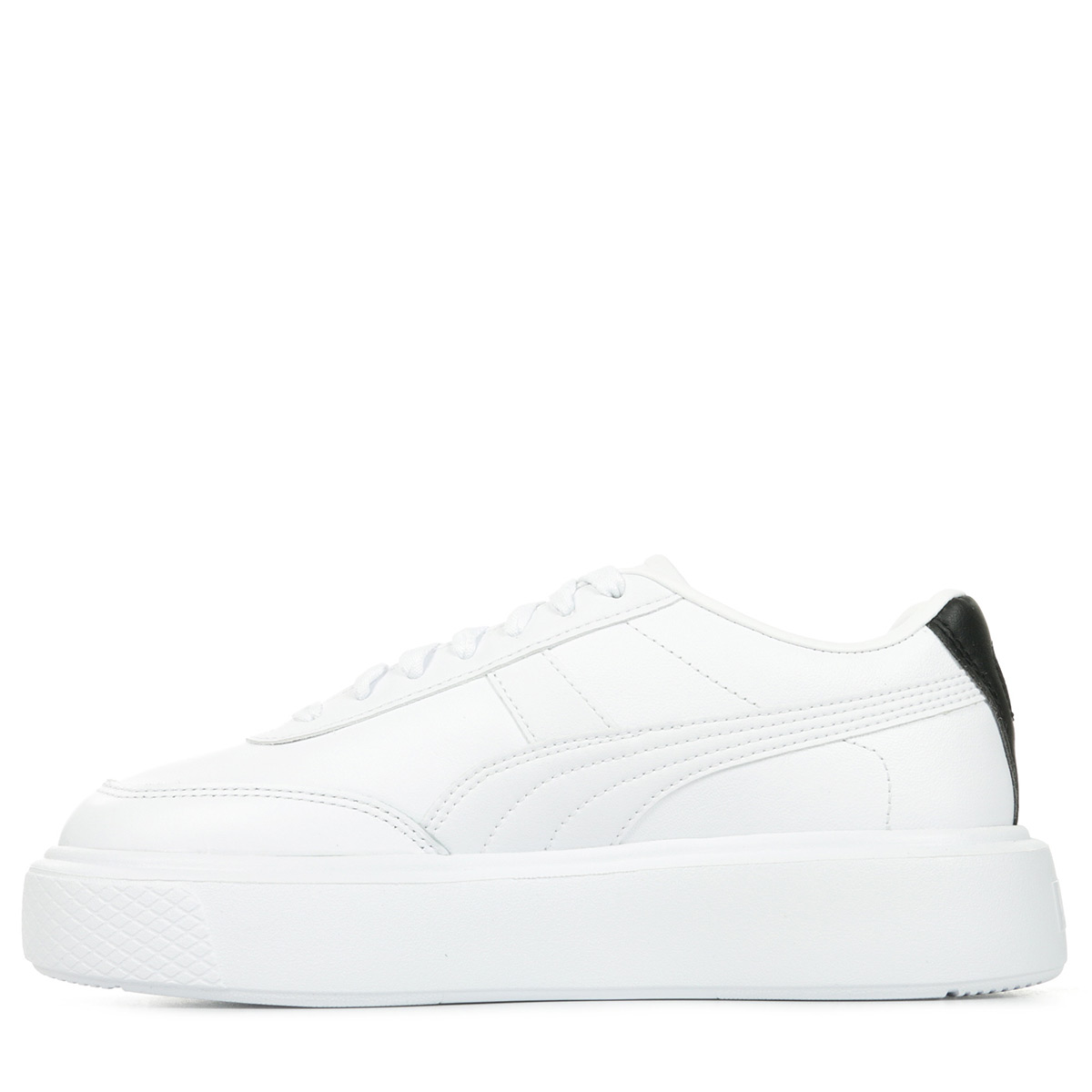 puma oslo femme trainers with in white and tan