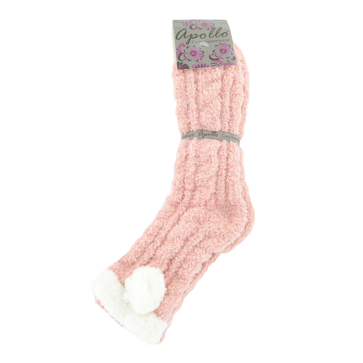 Apollo Chaussettes d'intérieur Filles Enfant 4-Pack Antidérapant