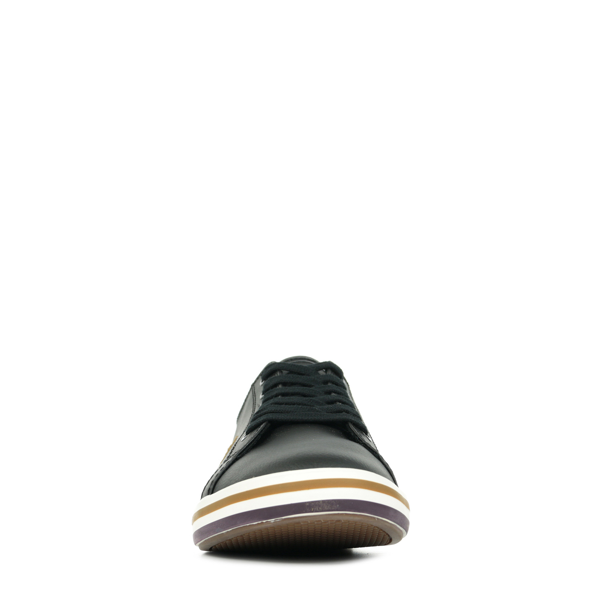 fred perry kingston black leather