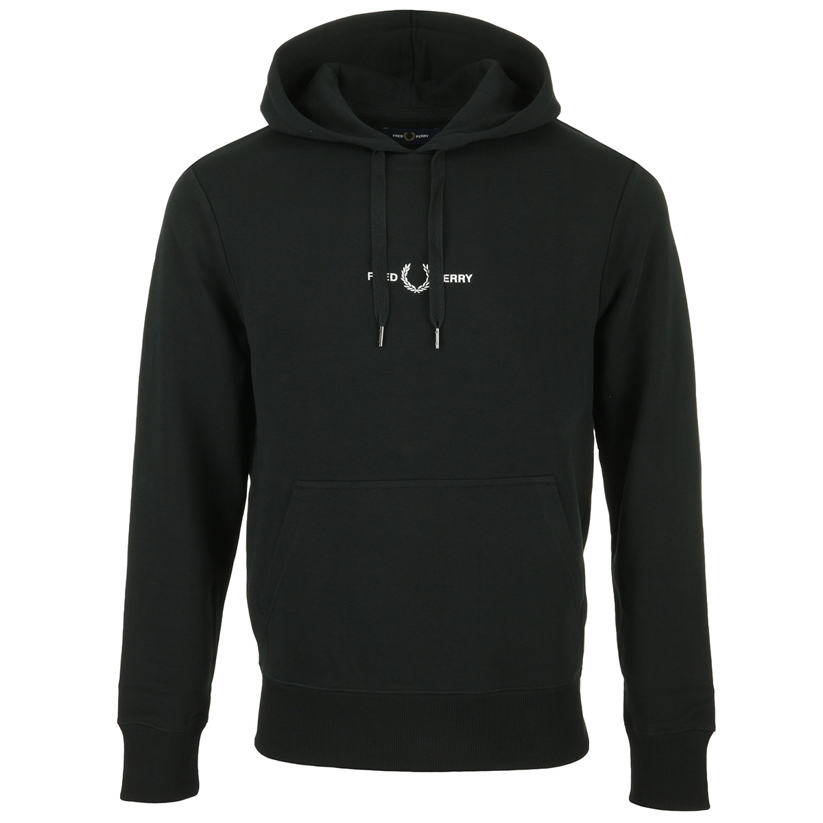 Fred Perry Embroidered Hooded Sweatshirt